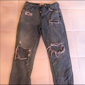 PACSUN distressed mom jeans